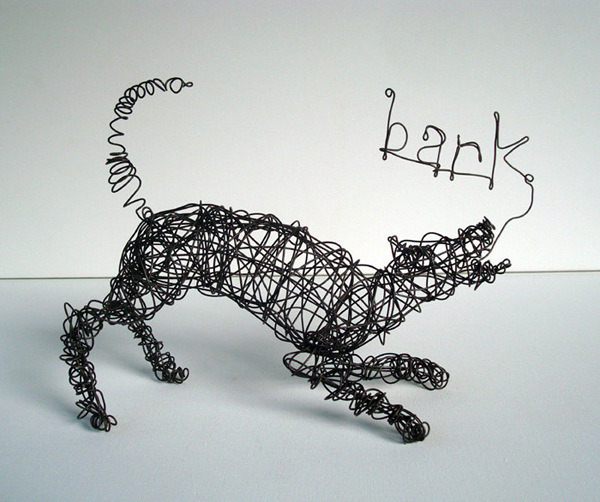 Bark Dog Sculpture