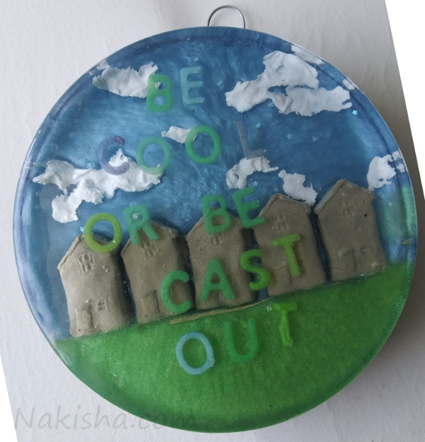 Resin wall Sculpture with the lyrics by Rush by Nakisha