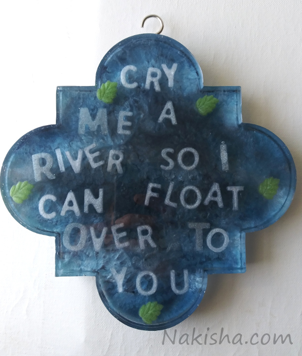 Resin wall Sculpture with the lyrics by Low by Nakisha