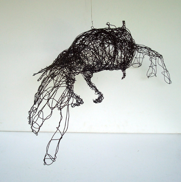 Flying Owl sculpture by Nakisha