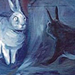 Blue Rabbits-Painting, 1999