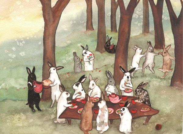 The Reunion  - Painting by Nakisha