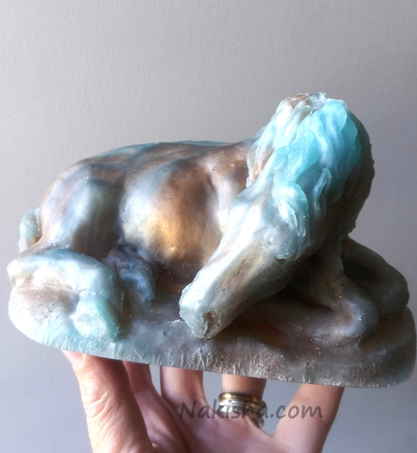 Sleeping Pony Resin Sculpture by Nakisha