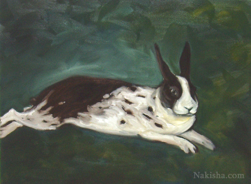 Spotted Bunny -Painting
