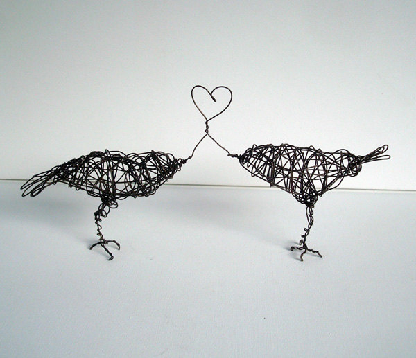 Twice the Love Bird Sculpture