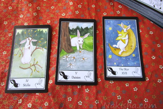 Three card Spread the Rabbit Tarot